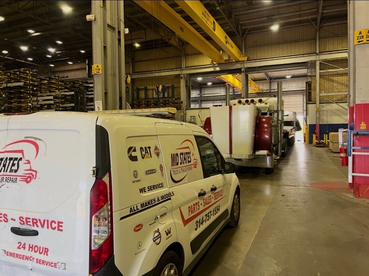 On-site service call at a customer warehouse
